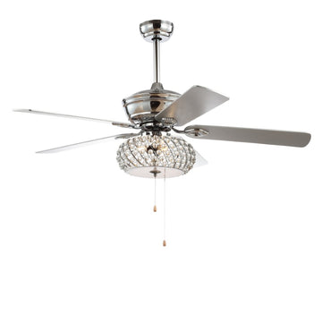 Crista 52" Metal/Wood LED Ceiling Fan - JONATHAN Y